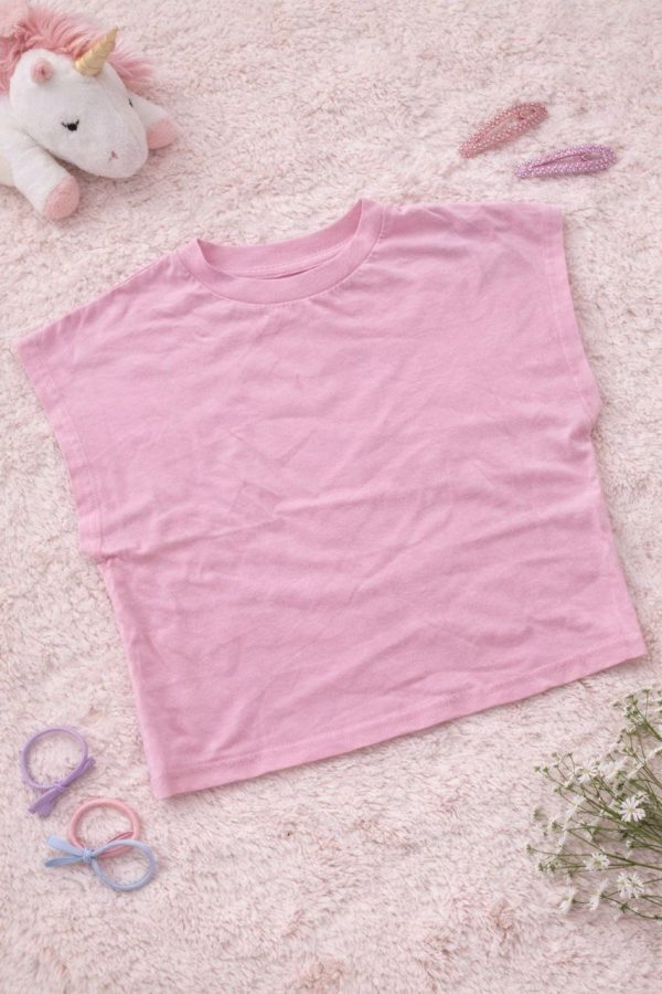 تیشرت کراپ دخترانه اچ اند ام کد Z-DFD43 - Image 4