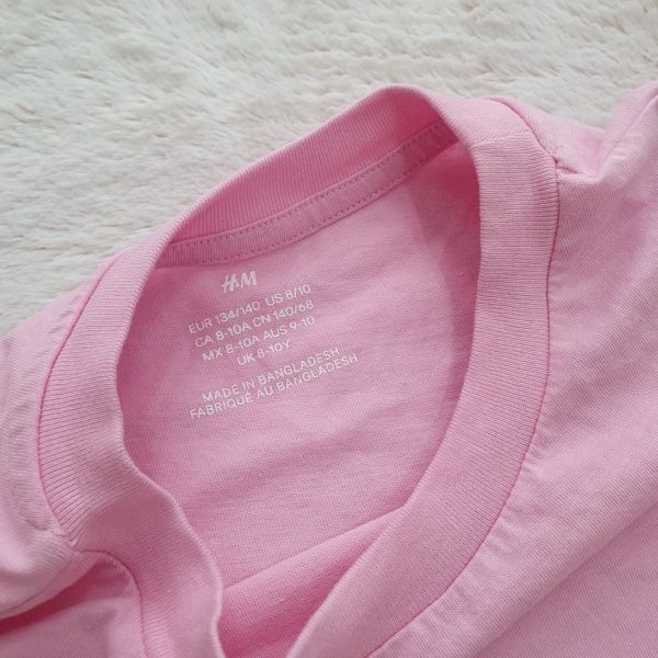 تیشرت کراپ دخترانه اچ اند ام کد Z-DFD43 - Image 3