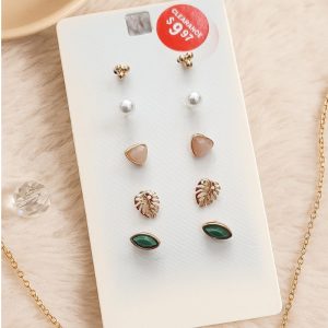 ست گوشواره 5 عددی زنانه آی ام کد Z-YSD55