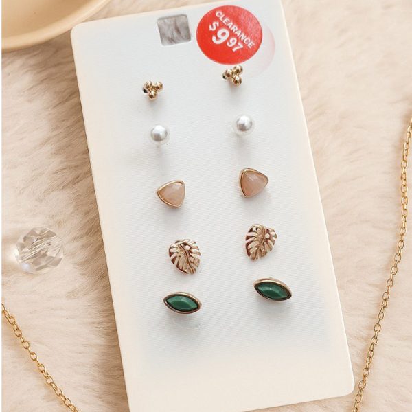 ست گوشواره 5 عددی زنانه آی ام کد Z-YSD55 - Image 1