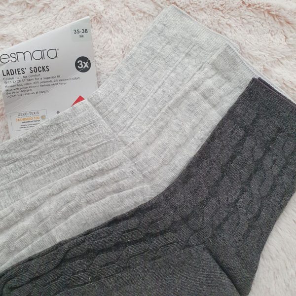 جوراب زنانه اسمارا کد Z-HDF54 بسته 3 عددی - Image 2