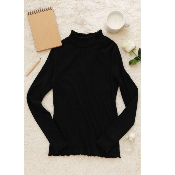 تیشرت آستین بلند کبریتی زنانه کد Z-SA65 - Image 5