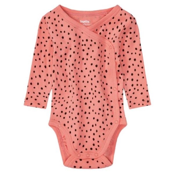 بادی آستین بلند نوزادی لوپیلو مدل نقطه دار بسته دو عددی کد Z-GC54 - Image 3