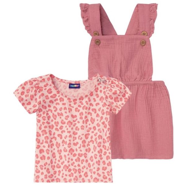 ست تی شرت و سارافون نوزادی لوپیلو مدل Z-YT56 - Image 1