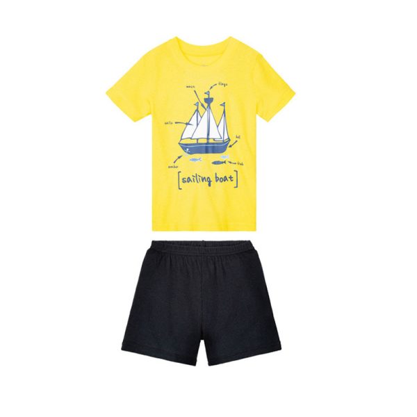 01227367712-A4 ست تیشرت و شلوارک پسرانه لوپیلو کد Z-TDF43 - Image 1