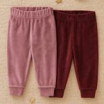 شلوار مخمل نوزاد لوپیلو کد Z-YGV65 مجموعه 2 عددی - Image 2
