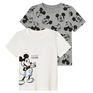تیشرت دخترانه دیزنی کد Z-HF33 مجموعه 2 عددی