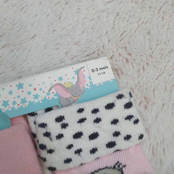 جوراب نوزاد دیزنی کد Z-RW23 مجموعه 3 عددی - Image 3