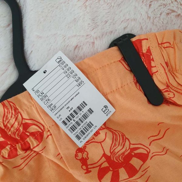 شلوارک دخترانه اچ اند ام کد Z-FC43 - Image 3