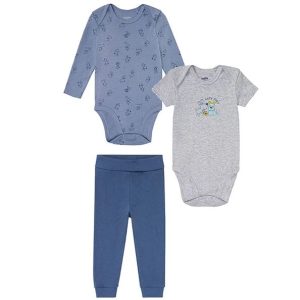 ست 3 تکه بادی و شلوار نوزاد لوپیلو کد Z-TC45