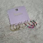گوشواره زنانه آی ام کد Z-TG65 مجموعه 3 عددی