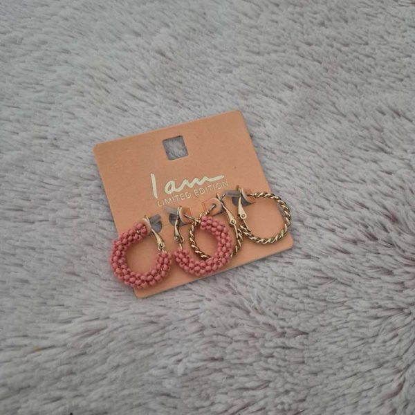 گوشواره زنانه آی ام کد Z-HB65 مجموعه 2 عددی - Image 2