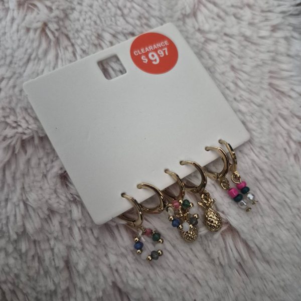 گوشواره زنانه آی ام کد Z-HB175 مجموعه 3 عددی - Image 3