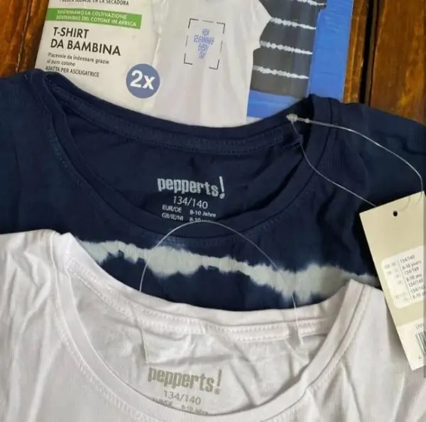 تیشرت آستین کوتاه دخترانه پیپرتس کد Z-FD33 مجموعه 2 عددی - Image 2