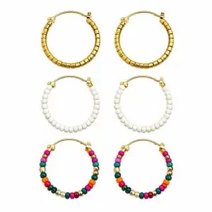 گوشواره زنانه آی ام کد Z-TG65 مجموعه 3 عددی
