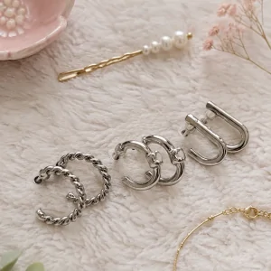 گوشواره زنانه آی ام کد Z-HB667 مجموعه 3 عددی
